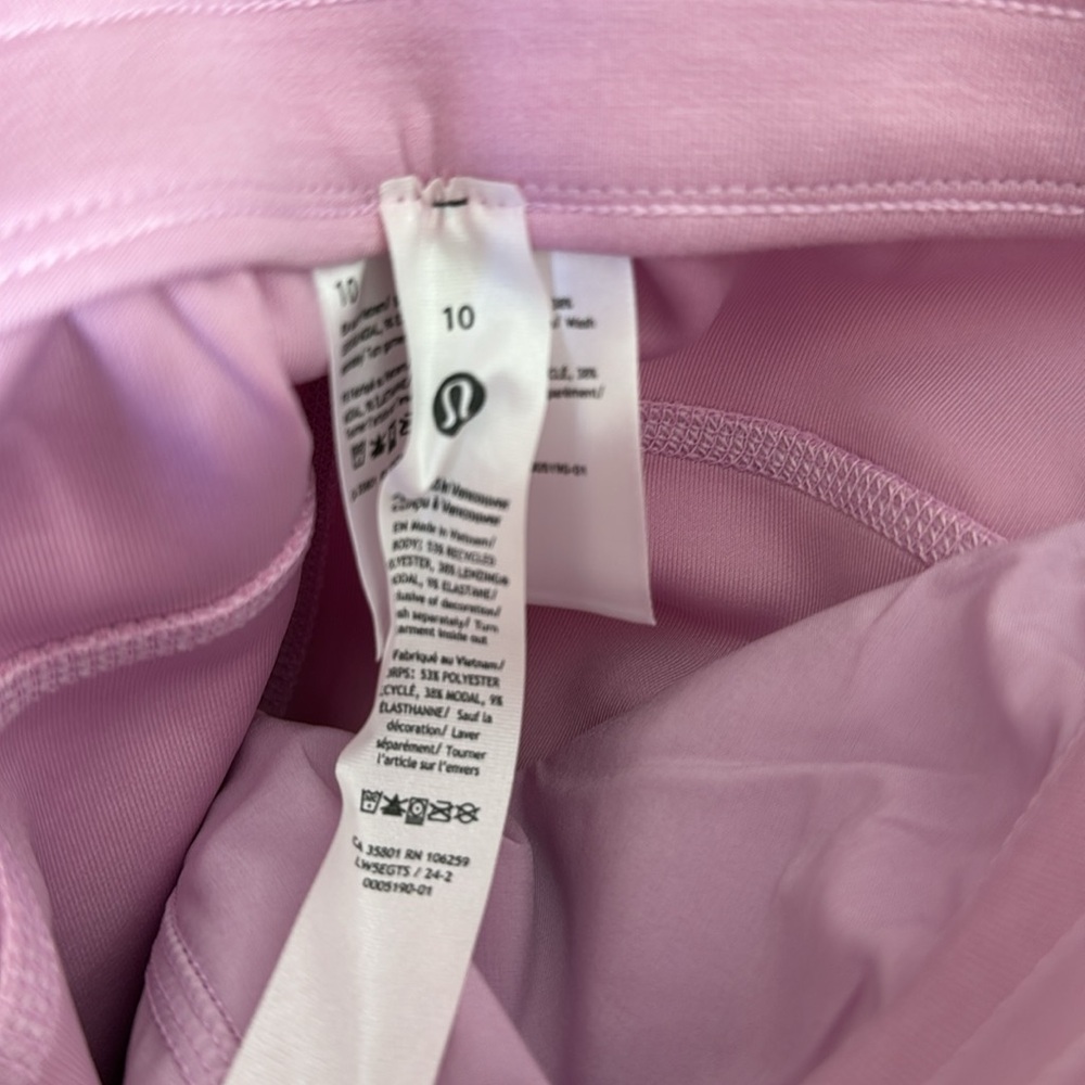 NWOT LULULEMON Softstreme High Rise Pants Size 10, Pink - Picture 5 of 6